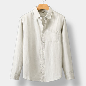 OLD MONEY CAMISA DE MANGA LARGA DE LINO