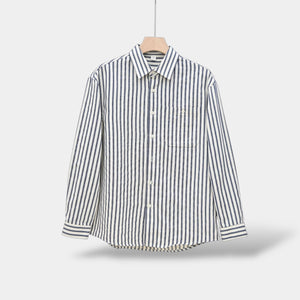 OLD MONEY Camisa de manga larga a rayas
