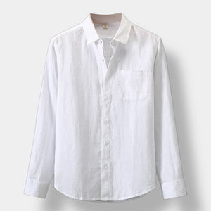 OLD MONEY CAMISA DE MANGA LARGA DE LINO