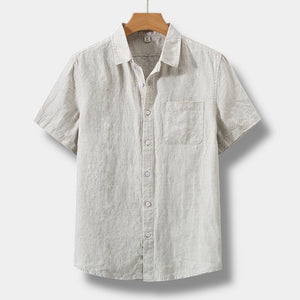 CAMISA DE MANGA CORTA DE LINO OLD MONEY