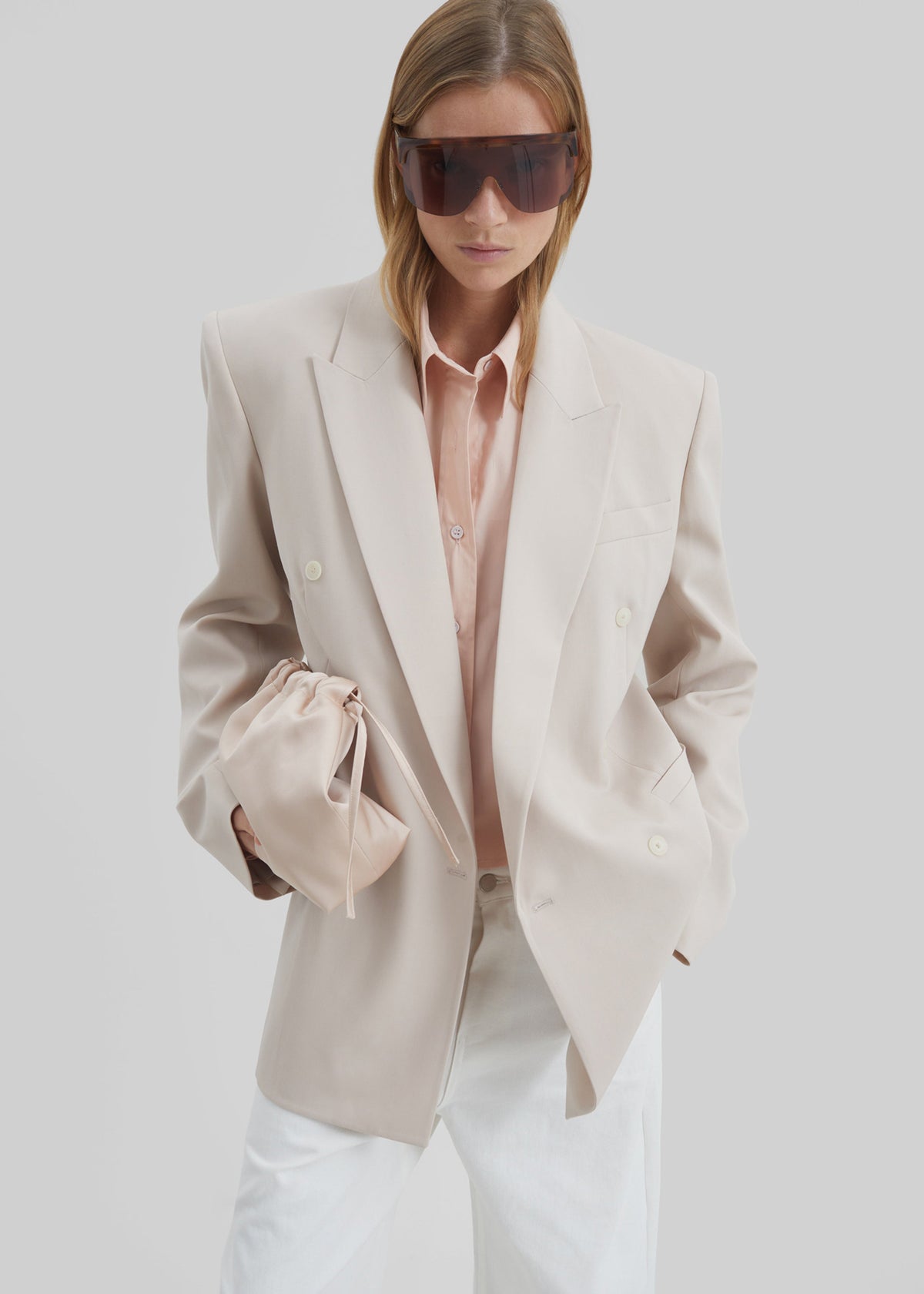Blazer strutturato Monterey - Rosa sbiadito