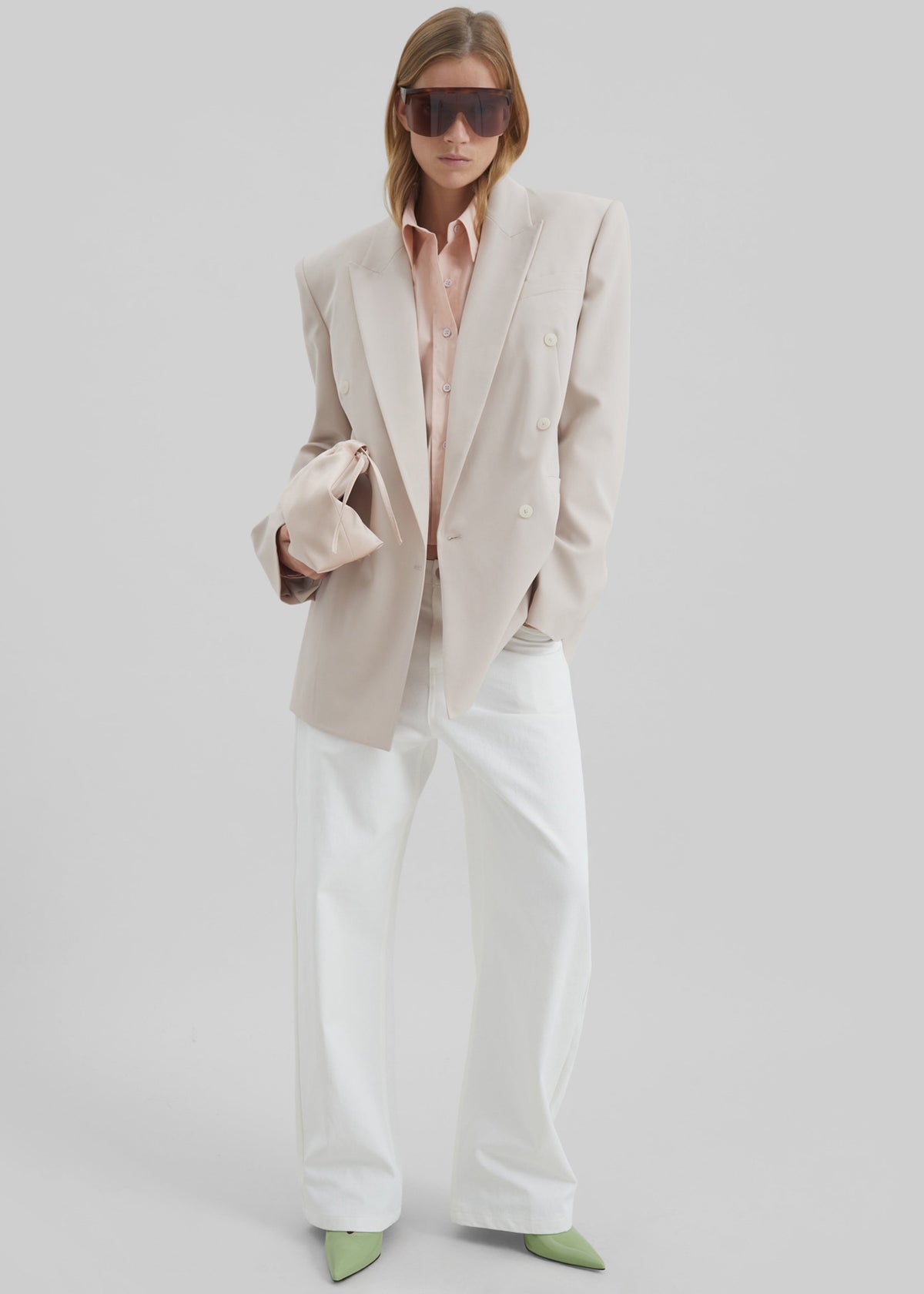 Blazer strutturato Monterey - Rosa sbiadito