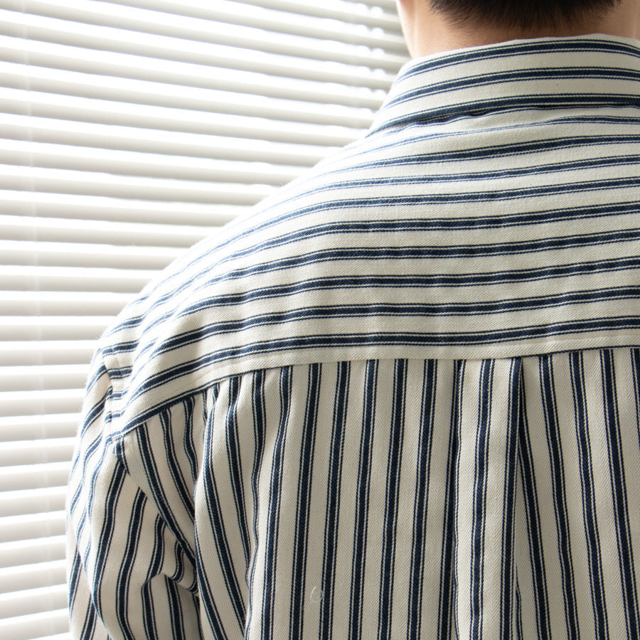OLD MONEY Camisa de manga larga a rayas