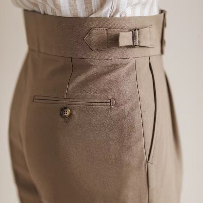 OLD MONEY PANTALÓN DOBLE BOTÓN PLISADO