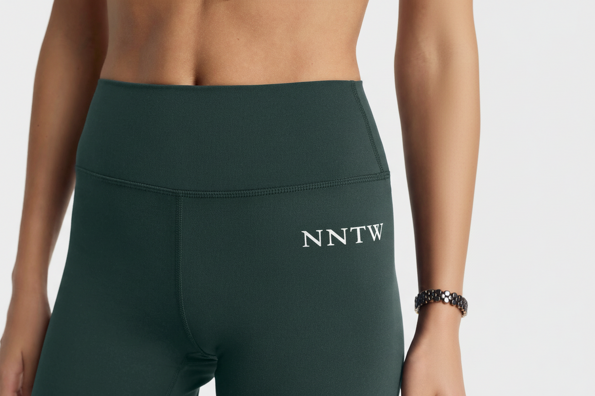 Pantaloncini da ciclista Serif Logo - Forest/White