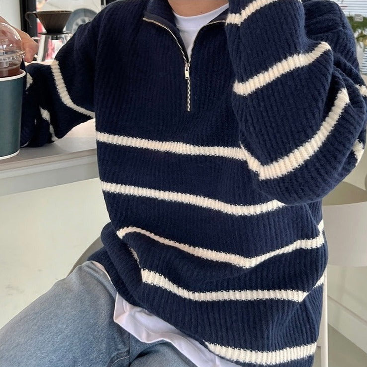 OLD MONEY Quarter Zip Sweater - OLD MONEY LOOKS