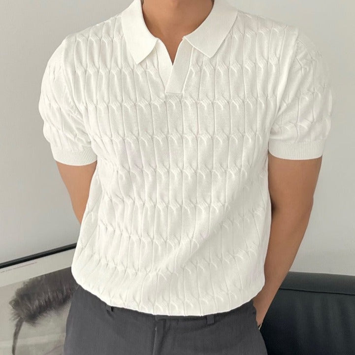 OLD MONEY Textured Polo - OLD MONEY LOOKS