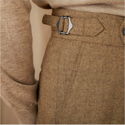 OLD MONEY Pleated Wool Trousers