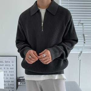 OLD MONEY Zipped Sweater - WEAR OLD MONEY