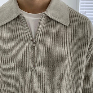 OLD MONEY Zipped Sweater - WEAR OLD MONEY